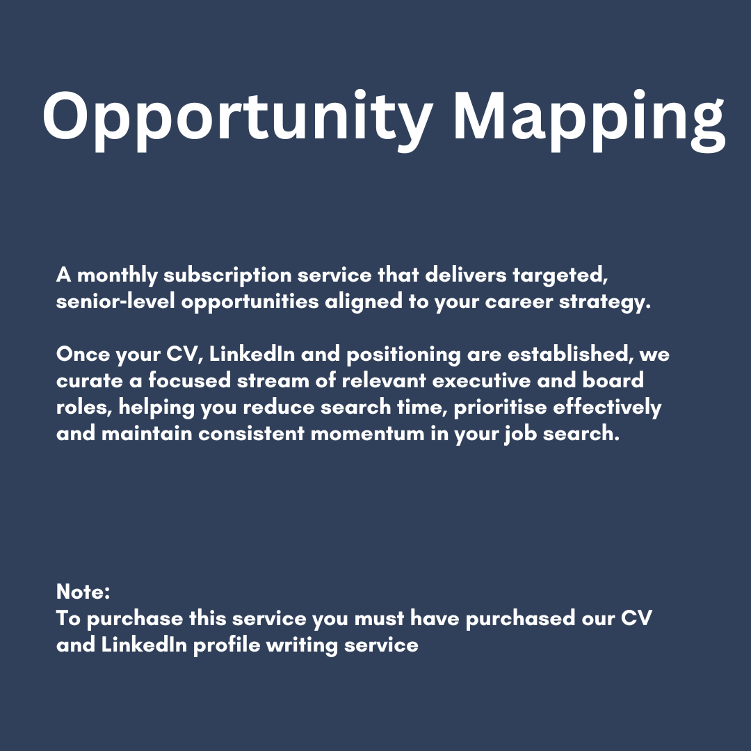 Board and Executive Opportunity Mapping